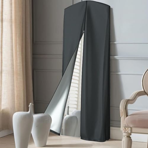 Mehrzweck-Spiegelabdeckung in voller Länge, wasser- und staubdichter Schutz für Ihre Spiegel, für Zuhause und Fitnessstudio (162,6 x 55,9 cm) von Tidevib