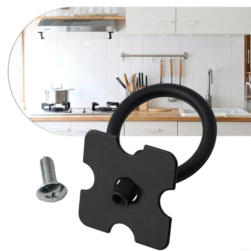 Mexikanische Metall-Möbelgriffe mit Schubladengriffen im Vintage-Stil für Schränke, Holzschubladen und Truhen (10 Stück, schwarz) von Tidevib