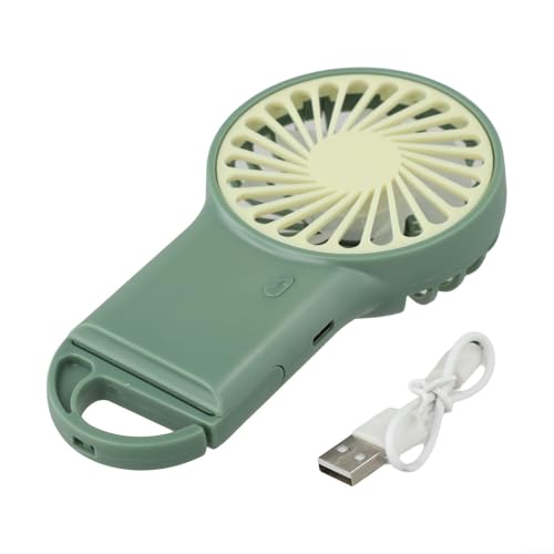 Mini-Handventilator mit USB-Anschluss für einfache Stromversorgung und einstellbare Windoptionen (grün) von Tidevib