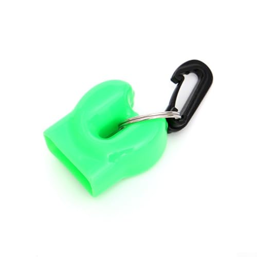 PVC Octopus Regulator Holder Clip for Standard Scuba Diving Mouthpiece Designed to Keep Backup Regulator in Place and Protected from Sand (Green) von Tidevib
