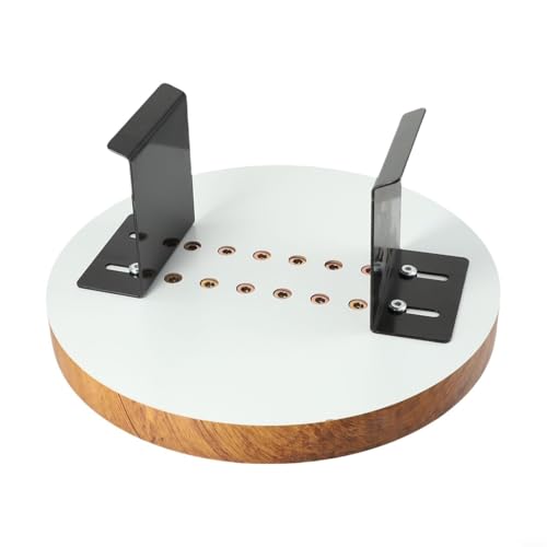 Platzsparendes Sofatablett mit Holzstütze, für die Couch mit Kaffee, für Getränke, Snacks und Fernbedienungen auf begrenztem Raum (hellbraun) von Tidevib