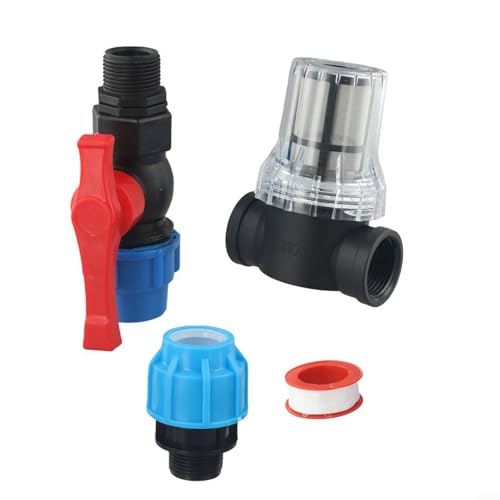 Quick Connector Gartenfilter für zuverlässige Tropfbewässerung und Wasserdurchfluss (32 mm) von Tidevib