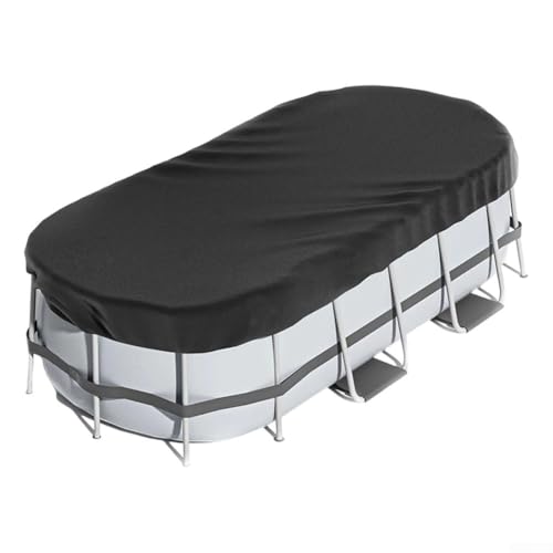 Rechteckige Poolabdeckung für Spas und Gartenmöbel, schützt vor Wetter und unerwünschtem Schmutz (2,4 x 4,3 m) von Tidevib