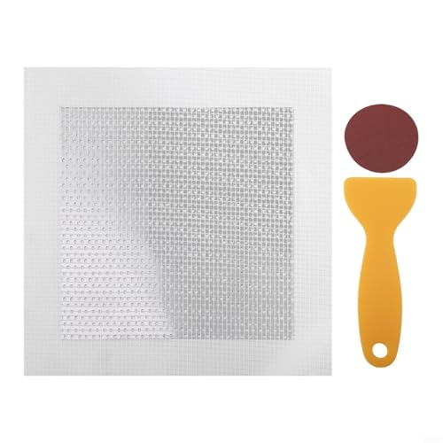 Robustes Wandreparatur-Set für große Löcher, aus verzinktem Stahl für lange Haltbarkeit (15 x 15 cm) von Tidevib