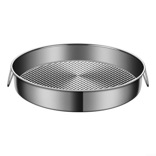 Runde Backform aus Edelstahl für die Herstellung von Backwaren, antihaftbeschichtet für den bequemen Gebrauch, für das tägliche Kochen (32 cm) von Tidevib