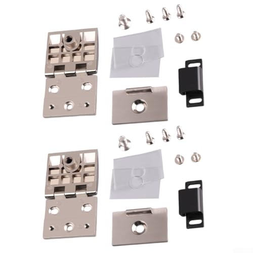 Rutschfeste Glastürscharniere für Weinschränke, Konstruktion mit eingebautem Positionierungsmechanismus und elegantem Finish (S) von Tidevib