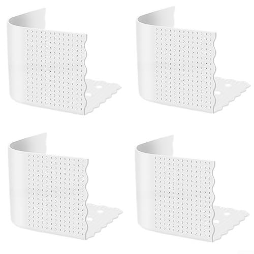 Rutschfeste Silikon-Eck-Bettlakenhalter-Clips Set von 4 für sichere Befestigung von Matratzenschonern auf mehreren Bettgrößen (transparent) von Tidevib