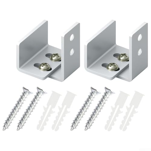 Schiebetür-Hardware-Set, verstellbare Edelstahl-Scheunentorführungen mit einfachem Installationsset von Tidevib