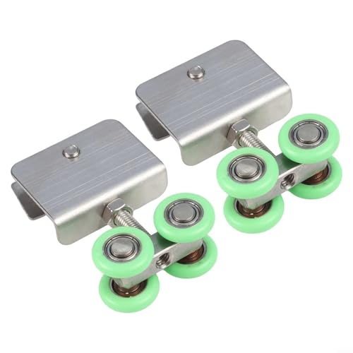 Schiebetürrolle mit Nylonrädern und Edelstahl-Hardware für nahtlosen Betrieb (2 Stück) von Tidevib
