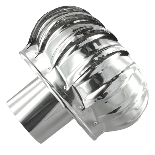 Schlankes Design für Edelstahl-Belüftungskappe mit einzigartigem Drehmechanismus für Effizienz (Ø100 mm) von Tidevib