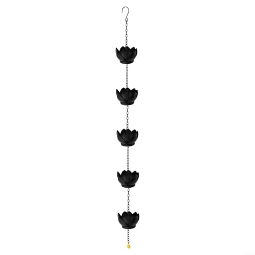 Schöne Lotus-Regenkette für Gartenentwässerung, 1 2 Meter mit 5 einzigartigen Lotusblumen-Designs Schöne Lotus-Regenkette für Gartenentwässerung, 1 2 Meter mit 5 einzigartigen Lotusblumen-Designs von Tidevib
