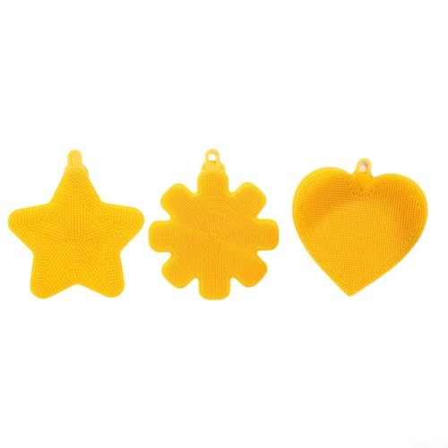 Set mit 3 weichen Borsten aus Silikon für effektives Spülen und Pflegen des Geschirrs Set mit 3 weichen Borsten aus Silikon für effektives Spülen und Pflegen des Geschirrs von Tidevib