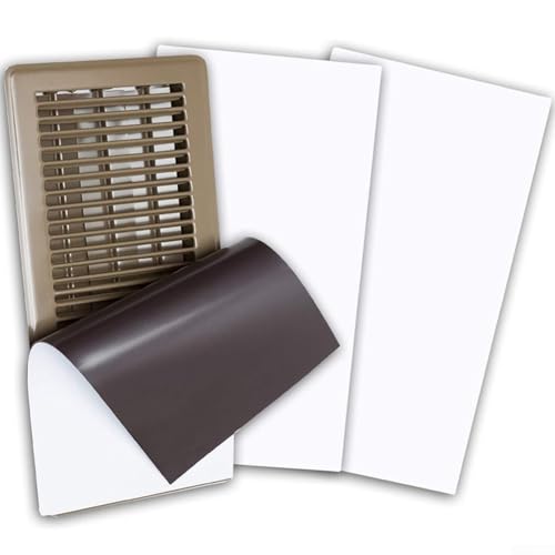Set mit 4 magnetischen Lüftungsschlitzen für Klimaanlagen, Wohnmobile und HVAC-Lüftungsschlitze, schneidbares Gummimaterial zur Blockierung des Luftstroms und zur Temperaturkontrolle (14 x 30,48 cm) Set mit 4 magnetischen Lüftungsschlitzen für Klimaanlagen, Wohnmobile und HVAC-Lüftungsschlitze, schneidbares Gummimaterial zur Blockierung des Luftstroms und zur Temperaturkontrolle (14 x 30,48 cm) von Tidevib