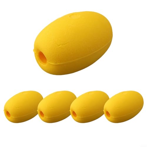 Set mit 5 EVA-Angelbojen, perfekt für Netze und Schwimmbahnen (96 x 145 x 20 mm) von Tidevib