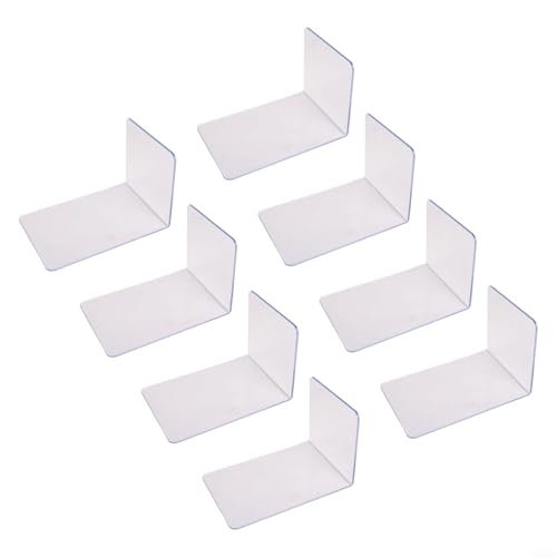 Set mit 8 robusten Buchstützen aus Acryl zum Organisieren und Präsentieren von Büchern mit Eleganz Set mit 8 robusten Buchstützen aus Acryl zum Organisieren und Präsentieren von Büchern mit Eleganz von Tidevib