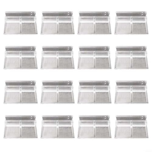 Set von Aquarium-Halterungen aus transparentem Acryl für sicheren Halt der Glasabdeckung Ihres Aquariums (6 mm) von Tidevib