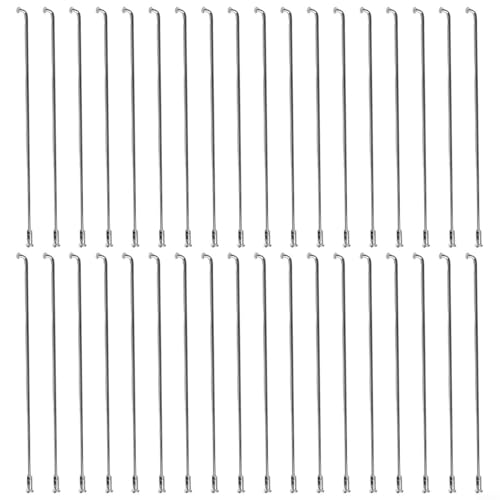 Stabile und zuverlässige Packung mit 36 Stahlspeichen mit 5 mm Durchmesser für Ihre E-Bike-Reifen (165 mm) von Tidevib