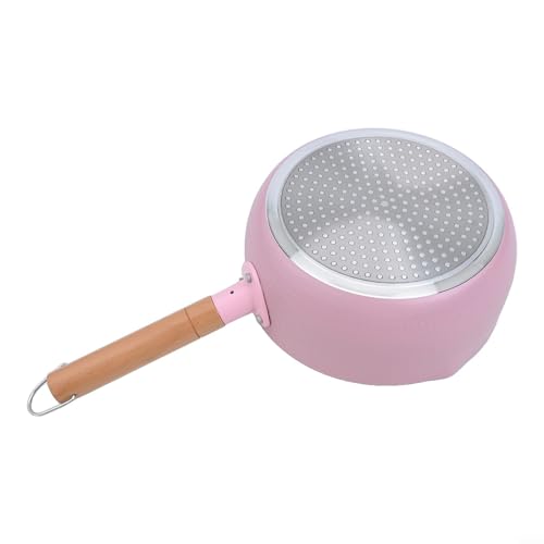 Stabiler Maifan Stone Suppentopf mit Antihaftbeschichtung für mühelose Zubereitung von Mahlzeiten und bequemes Ausgießen (Rosa, 20 cm) von Tidevib