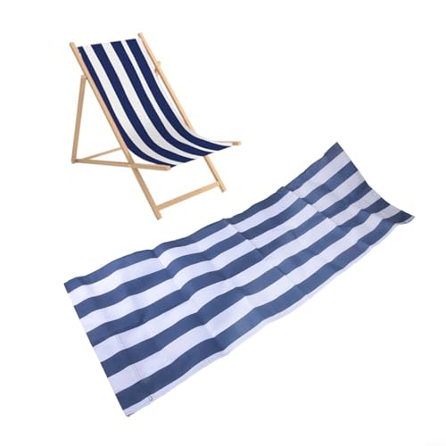 Strandkorb Ersatzstoff aus Polyester für Angelstühle und Liegestühle, kompakt für einfachen Transport (1 Stück) von Tidevib