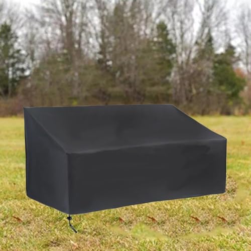 Strapazierfähiger Sofabezug aus 210D-Oxford-Stoff für den Außenbereich, mit Kordelzug-Verschluss, um Windheben zu verhindern und vor Wetter zu schützen (147 x 83 x 79 cm) von Tidevib