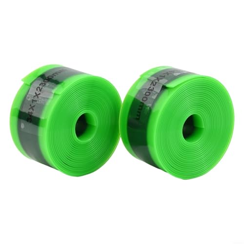 TPU-Fahrradreifeneinlage, 2 Stück, für 20, 24, 26, für 27, 29 Zoll und für 700 C, verhindert Schäden durch Schmutz (34 mm x 1,0 mm x 2300 mm, schwarz) von Tidevib