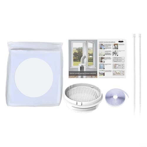 Tidevib 400 cm Fensterdichtungs-Set für tragbare Klimaanlage mit Kupplung, wasserdichtes Dichttuch für unten aufgehängte Dachfenster Tidevib 400 cm Fensterdichtungs-Set für tragbare Klimaanlage mit Kupplung, wasserdichtes Dichttuch für unten aufgehängte Dachfenster von Tidevib