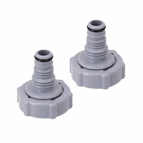 Tidevib Ablaufventil für P6H1419 Pool-Ablassventil-Adapter, Ersatz-Poolschlauchverbinder, Schwimmbad-Wartungsausrüstungswerkzeug (2 Stück) von Tidevib