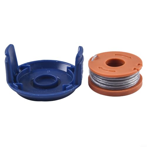 Tidevib Ersatzspulenabdeckungs-Set für MacAllister für MGTP18Li Garten-Rasentrimmer-Spulenabdeckung mit Spulenspule Rasentrimmer Montage (1 Set) von Tidevib