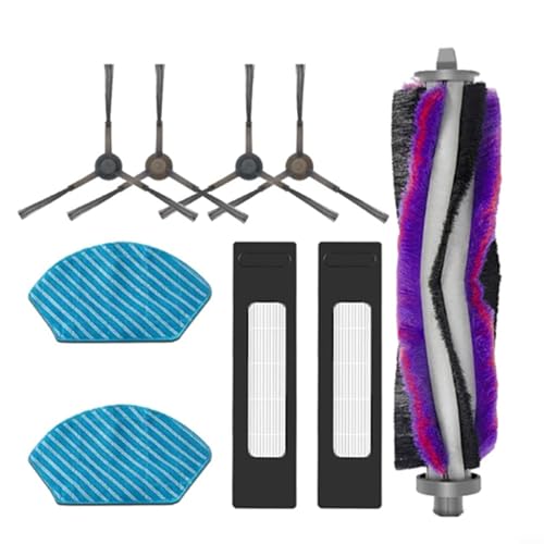 Tidevib Ersatzteile für Midea M71CN M7 i10 Roboter-Staubsaugerzubehör-Set, Rollenbürste, Filter, Seitenbürsten, Lappen von Tidevib