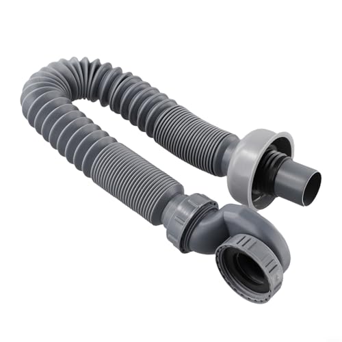 Tidevib Flexible P-Falle für Badewanne, 90 cm verstellbares PP-Abflussrohr, auslaufsichere Silikondichtung, werkzeuglose Installation, passend für freistehende und Wohnmobil-Wannen Tidevib Flexible P-Falle für Badewanne, 90 cm verstellbares PP-Abflussrohr, auslaufsichere Silikondichtung, werkzeuglose Installation, passend für freistehende und Wohnmobil-Wannen von Tidevib