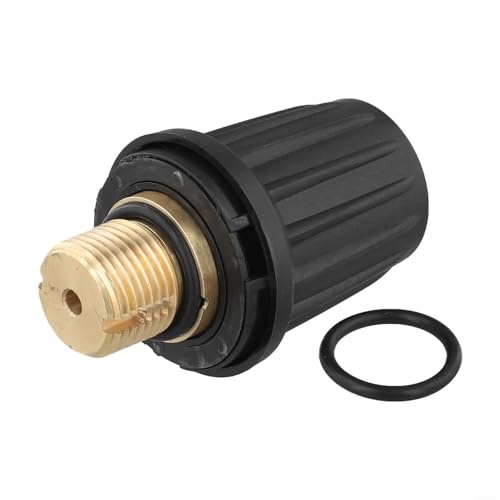 Tidevib Für Kärcher Dampfreiniger Sicherheitsverschluss Ventilkappe mit schwarzem O-Ring Ersatzteil kompatibel mit SC1, SC2, SC3 Serie Modellen 4.590-105.0 (1 Packung) von Tidevib