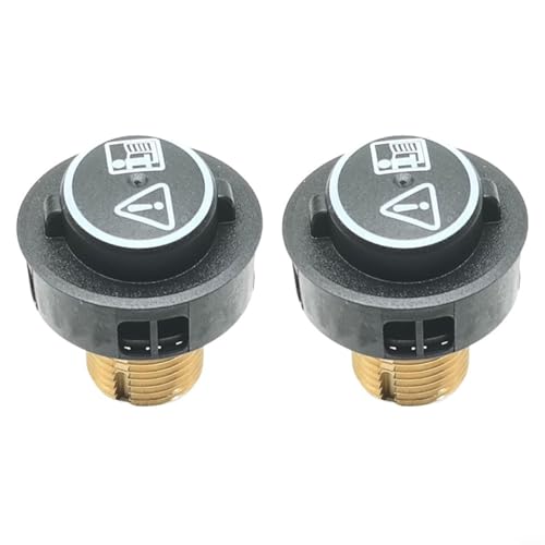 Tidevib Für Kärcher Dampfreiniger Wartungsventil Druck-Sicherheitsverschluss Füllkappe kompatibel mit 2.500SC 2.600SC 4SC 5.800SC 6.800 Serie Schwarz (2 Stück) von Tidevib