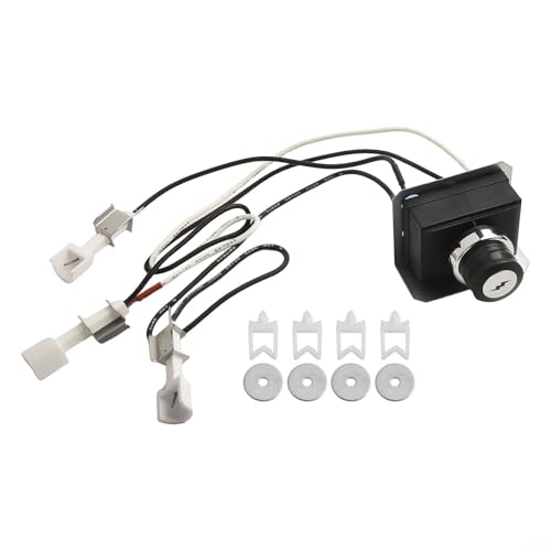 Tidevib Für Weber für Genesis 310 320 Gasgrill Ersatz-Kit 7628 7629 mit vorne montiertem Bedienfeld mit Sammelbox-Drähten, Clips und Unterlegscheiben von Tidevib