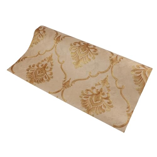 Tidevib Klassische Damast Tapetenrolle 0,53 x 9,5 m PVC Wasserdicht Schrubbbar Großes Muster Wandverkleidung für Wohnzimmer Schlafzimmer Wohnkultur Wie Gezeigt Tidevib Klassische Damast Tapetenrolle 0,53 x 9,5 m PVC Wasserdicht Schrubbbar Großes Muster Wandverkleidung für Wohnzimmer Schlafzimmer Wohnkultur Wie Gezeigt von Tidevib