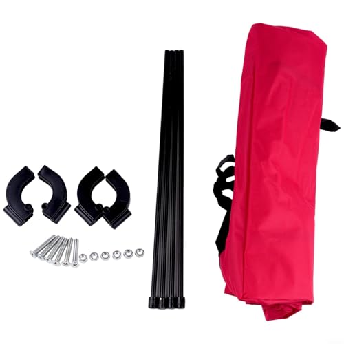 Tidevib Outdoor Wagon Sun Protection Cover, Waterproof Oxford Cloth Canopy Shade Adjustable, for Garden Cart Camping Storage Trolley(Red) von Tidevib