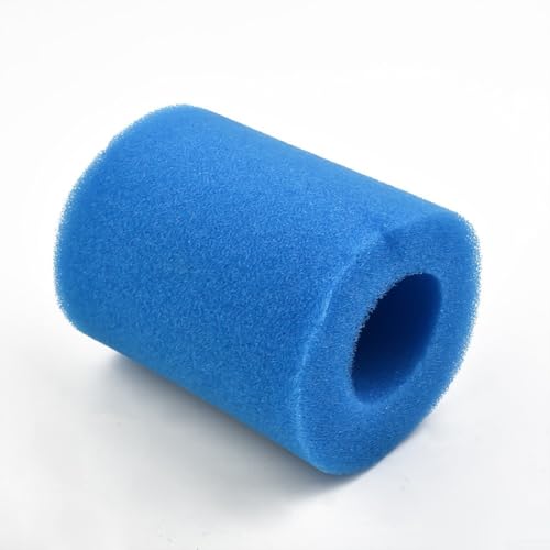 Tidevib Poolfilter Schaumstoffkartusche Typ II für 530-800 GPH Pumpensysteme waschbar Schwimmbadfilter Ersatz blau von Tidevib