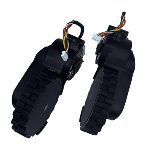 Tidevib Roboter-Staubsaugerradteile für Eufy Clean L50 SES L60 für Hybrid E10C Reiniger Ersatz links rechts Set schwarz Kunststoff Zubehör (Set (links + rechts) von Tidevib