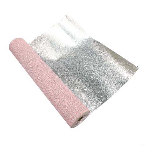 Tidevib Selbsttapetenrolle, wasserdicht, schalldicht, XPE-Material, Wärmedämmung, Heimdekoration, 50 x 300 cm (Rosa) von Tidevib