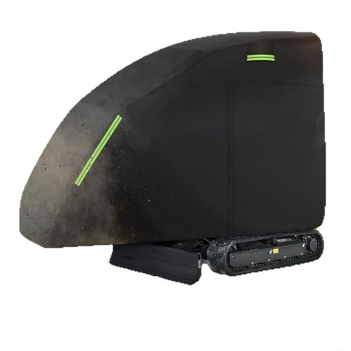 Tidevib Strapazierfähige, wasserdichte Minibaggerabdeckung, 355,6 x 114,3 x 190,5 cm, Oxford-Gewebe mit UV-Sonnenschutz und staubdichtem Design (420D) von Tidevib