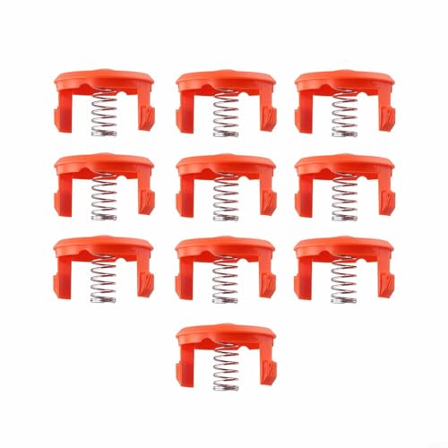 Tidevib Trimmer-Spulenkappe Ersatz für BDST182ST1 BESTA525 BESTE625 GL280 GL301 GL420XC Rasentrimmer Spulenabdeckung Gartenwerkzeugteile (10 Stück) von Tidevib