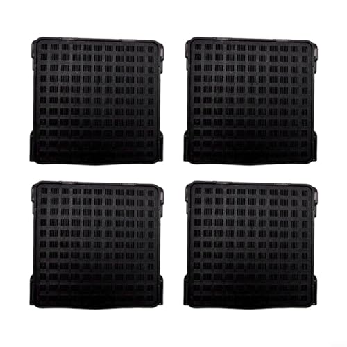 Tidevib for Liebherr Kühlschrank-Kohlefilter für 9096989 9882429 9882460 Frischluftreinigungs-Ersatzfilter schwarz (4 Stück) von Tidevib