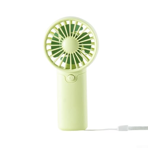 Tragbarer Ventilator mit einstellbarem Luftstrom, für Studenten und alle, die eine schnelle Kühlentlastung benötigen (grün) von Tidevib