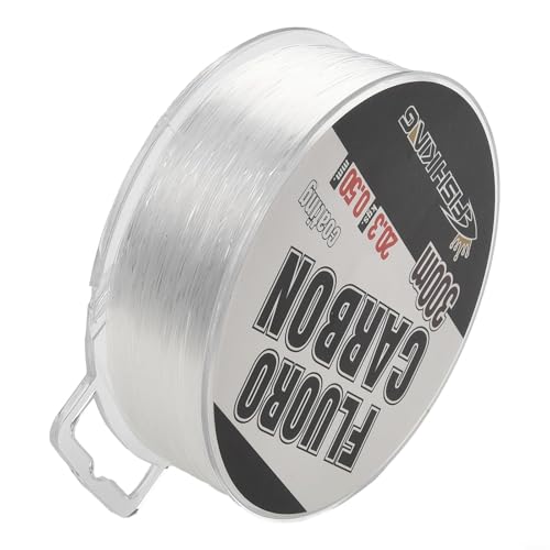 Transparente Fluorocarbon-Angelschnur, 300 m, 0 3 0 5 mm für nicht erkennbaren Angelerfolg (0,5 mm) von Tidevib