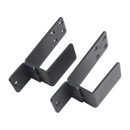 Tür-Halterungen für 2 x 4 Holz, perfekt für die Verstärkung von Außen- und Innentüren (schwarz) von Tidevib