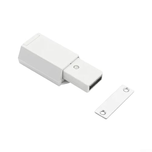 Türrebounder aus Zinklegierung mit verdecktem Design, zuverlässige Leistung, um Zuschlagen zu verhindern (weiß) von Tidevib