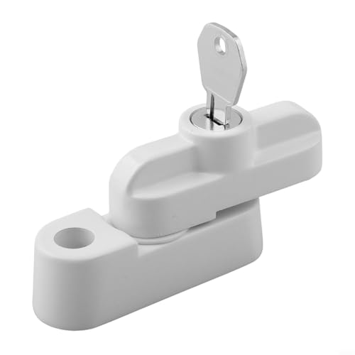 Türriegel aus Aluminiumlegierung für UPVC-Türen, Sicherheitsbegrenzer für Sicherheit (weiß) von Tidevib