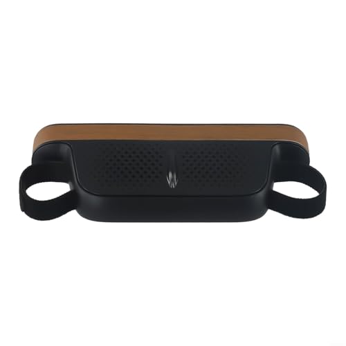 USB Auto Rücksitzventilator mit 3 einstellbaren Windgeschwindigkeiten für komfortable Rücksitzkühlung (Holzmaserung) von Tidevib