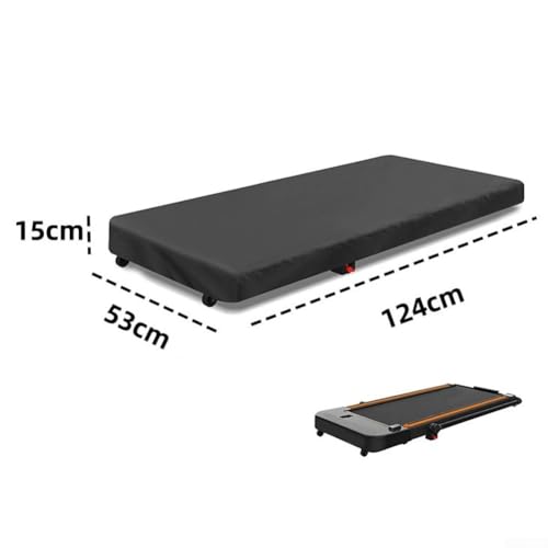 Untertisch-Laufbandabdeckung, wasserdicht und staubdicht für Gehunterlagen, einfache Installation mit elastischem Saum und kompaktem Design (124 x 53 x 15 cm) von Tidevib