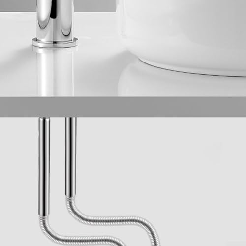 Verbindungsrohre aus Edelstahl für Küchen- und Duschsysteme (80 cm), 2 Stück von Tidevib