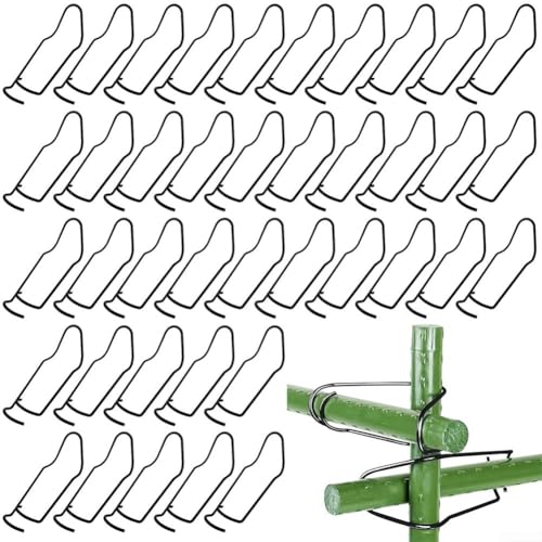 Verbindungsschnallen für Rankgitterstrukturen bauen ein starkes Pflanzenstützsystem mit Metallverschlüssen (20 mm) von Tidevib
